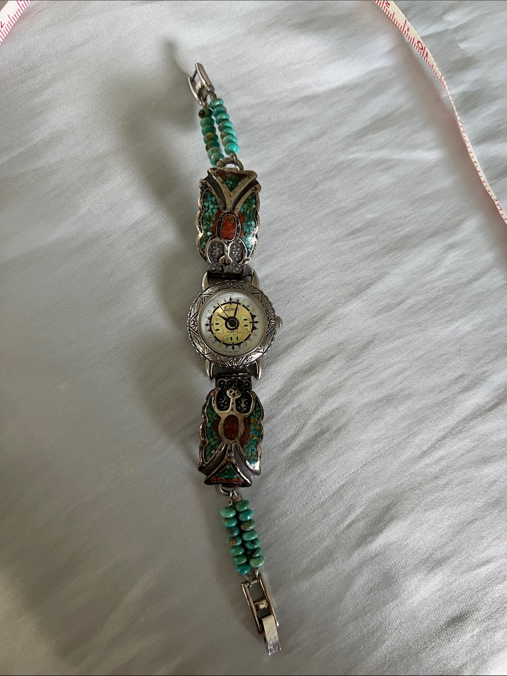 Watch with Sterling Silver/ Native watch tips